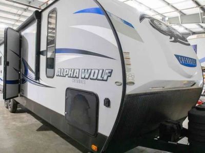 2018 Forest River Alpha Wolf 27RK-L — front three-quarter view