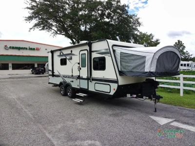 2020 Jayco Jay Feather — front three-quarter view