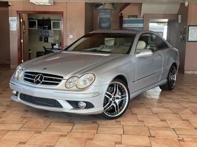 2007 Mercedes-Benz CLK550 in Silver — front three-quarter view