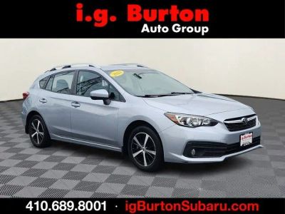 2023 Subaru Impreza Premium in Ice Silver Metallic — front three-quarter view