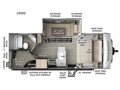 2026 Forest River RV Rockwood Mini Lite — side profile view