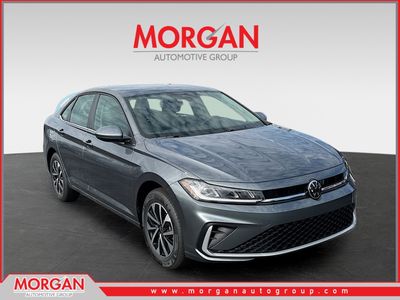 2026 Volkswagen Jetta S in Platinum — front three-quarter view