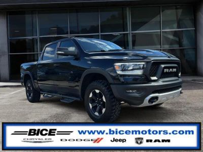2021 RAM 1500 Rebel in Diamond Black Crystal Pearlcoat — front three-quarter view