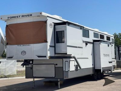 2026 Forest River RV Wildwood Heritage Glen — front three-quarter view