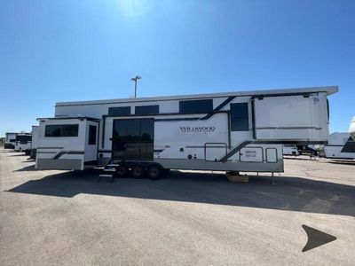2026 Forest River RV Wildwood Heritage Glen — rear three-quarter view
