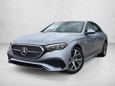 2026 Mercedes-Benz E-Class E 350 RWD Sedan in Cirrus Silver — front three-quarter view