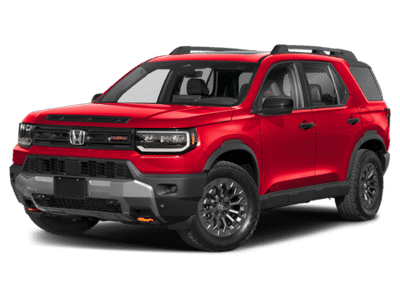 2026 Honda Passport TrailSport in Red — front three-quarter view