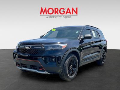 2022 Ford Explorer — rear three-quarter view