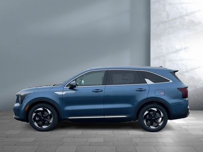 2026 Kia Sorento Hybrid — rear three-quarter view