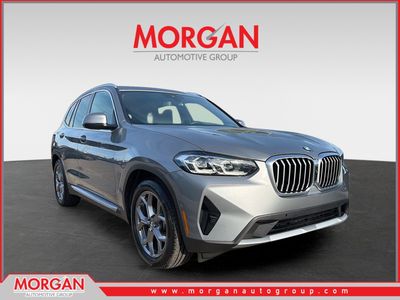 2024 BMW X3 sDrive30i in Skyscraper Grey Metallic — front three-quarter view