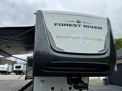 2025 Forest River Rockwood Signature — rear three-quarter view