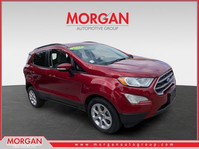 2018 Ford EcoSport SE in Ruby Red Metallic — front three-quarter view