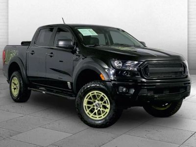 2021 Ford Ranger XLT in Shadow Black — front three-quarter view