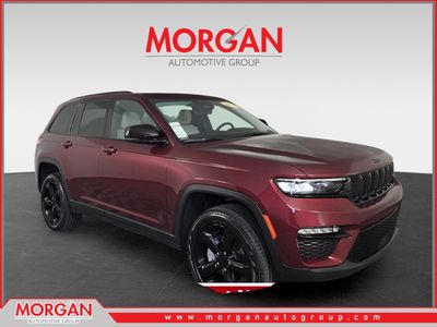 2025 Jeep Grand Cherokee Limited in Red — front three-quarter view