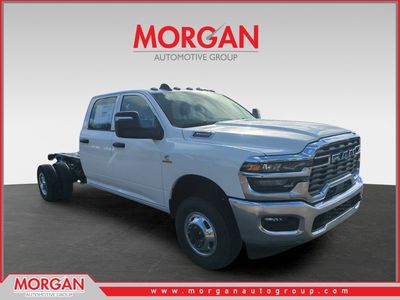 2026 Ram 3500 Tradesman in White — front three-quarter view