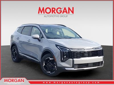 2026 Kia Sportage EX in Gray — front three-quarter view