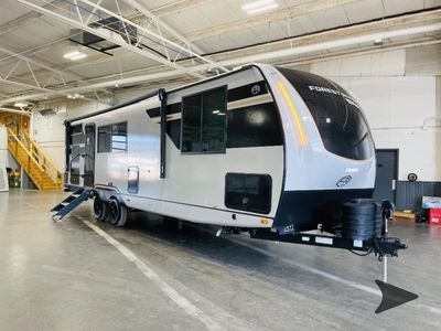 2025 Forest River RV Vibe — front three-quarter view