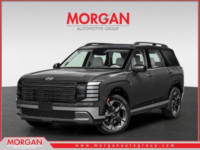 2026 Hyundai PALISADE Limited in Titan Charcoal Pearl — front three-quarter view