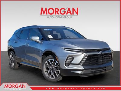 2023 Chevrolet Blazer RS in Sterling Gray Metallic — front three-quarter view