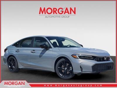 2026 Honda Civic Si Base in Urban Gray Pearl — front three-quarter view