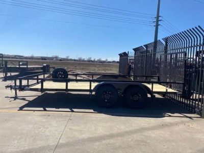 2026 Top Hat Trailers Lite Duty Utility 16x77" LDT (w/Brakes) — front three-quarter view