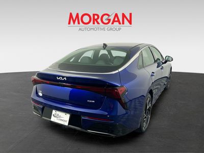 2026 Kia K5 — rear three-quarter view