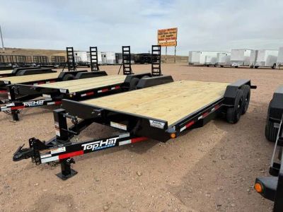 2024 TOP HAT "EH" 18' x 83" EQUIPMENT HAULER — front three-quarter view