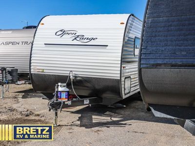 2026 Highland Ridge RV OPEN RANGE — rear three-quarter view