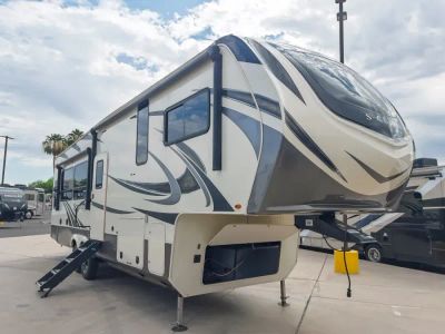 2021 Grand Design SOLITUDE — front three-quarter view