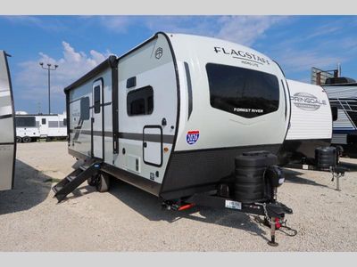 2026 Forest River RV Flagstaff Micro Lite — front three-quarter view