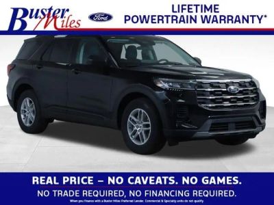 2026 Ford Explorer Active in Agate Black Metallic — front three-quarter view