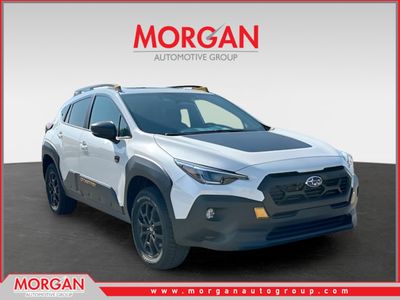 2026 Subaru Crosstrek Wilderness in White — front three-quarter view