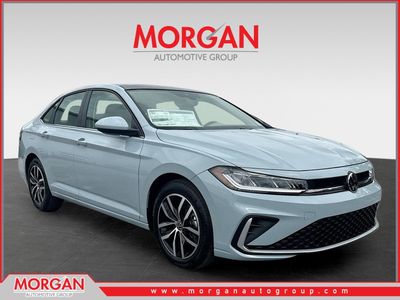 2026 Volkswagen Jetta SE in Gray — front three-quarter view