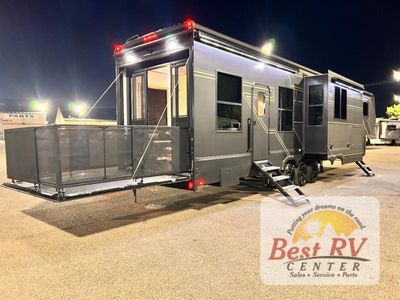 2026 Keystone RV Raptor — rear three-quarter view