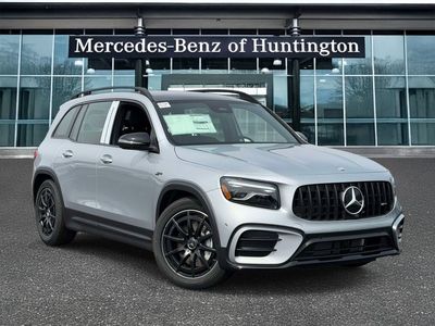 2026 Mercedes-Benz GLB 35 AMG in Cirrus Silver Metallic — front three-quarter view