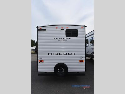 2026 Keystone Hideout Sport Double Axle — rear three-quarter view