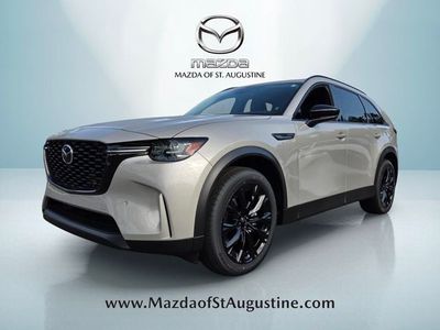 2026 Mazda CX-90 3.3 Turbo Premium in Silver — front three-quarter view