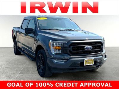 2021 Ford F-150 XLT in Gray — front three-quarter view