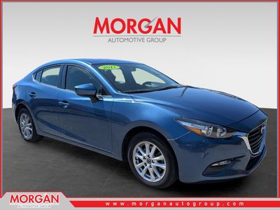 2017 Mazda Mazda3 4-Door 3 4-Door Sport in Eternal Blue Mica — front three-quarter view