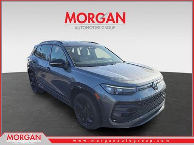 2026 Volkswagen Tiguan SE R-Line Black in Platinum — front three-quarter view