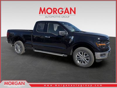 2026 Ford F-150 XLT in Black — front three-quarter view