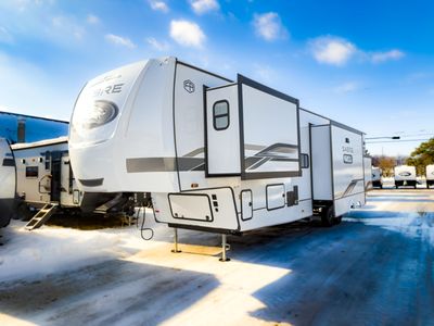 2026 Forest River Cherokee Sabre — rear three-quarter view
