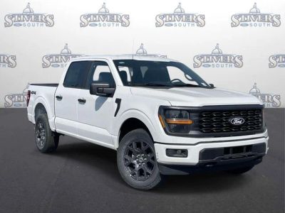 2026 Ford F-150 STX in White — front three-quarter view