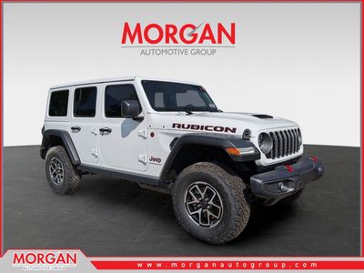 2026 Jeep Wrangler Rubicon in White/off-white — front three-quarter view