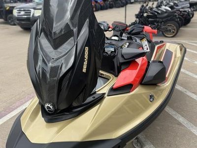 2025 Sea-Doo RXP-X 325 Tech, BRP Premium A, iBR Metallic Tan / Lava Red - Photo 4