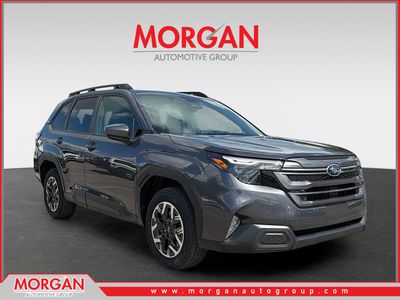 2026 Subaru Forester Premium in Magnetite Gray Metallic — front three-quarter view