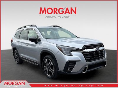 2026 Subaru Ascent Touring in Ice Silver Metallic — front three-quarter view