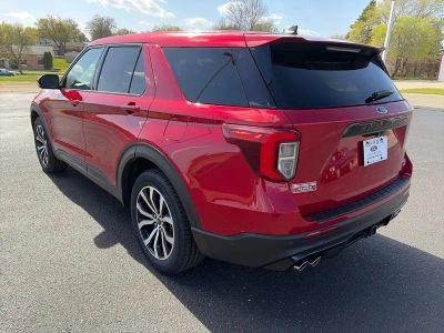2021 Ford Explorer — rear three-quarter view