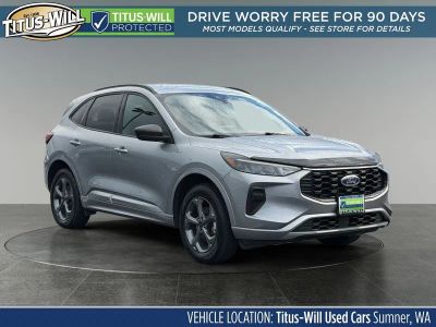 2024 Ford Escape ST-Line in Silver — front three-quarter view