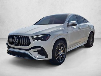 2026 Mercedes-Benz AMG GLE 53 AMG &reg; GLE 53 4MATIC+ &reg; Coupe in Polar White — front three-quarter view